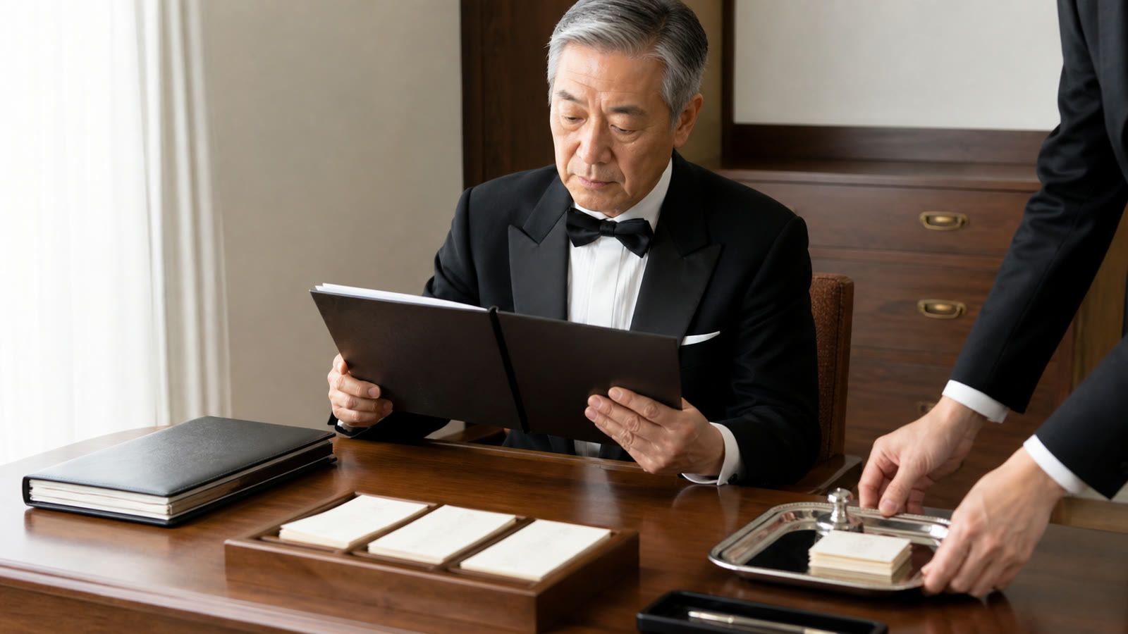 記録と引き継ぎを統括する上級執事