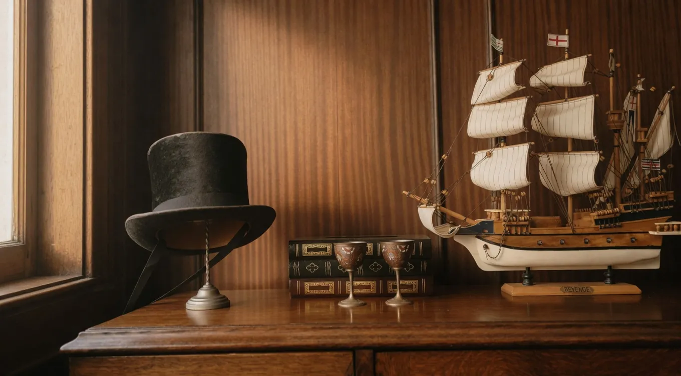 A butler of the founding era, reflecting Western manners fused with Japanese etiquette in the association salon