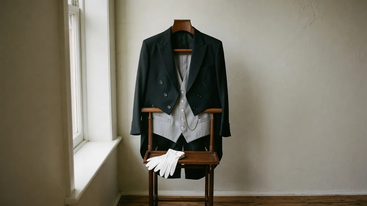 執事の装いと美学。フォーマルウェアを身にまとった執事の品格ある佇まい