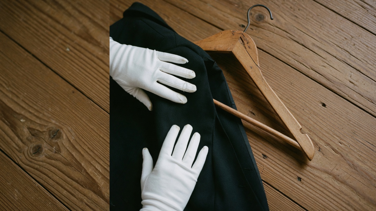 Footman service. A refined butler supporting guests and parties