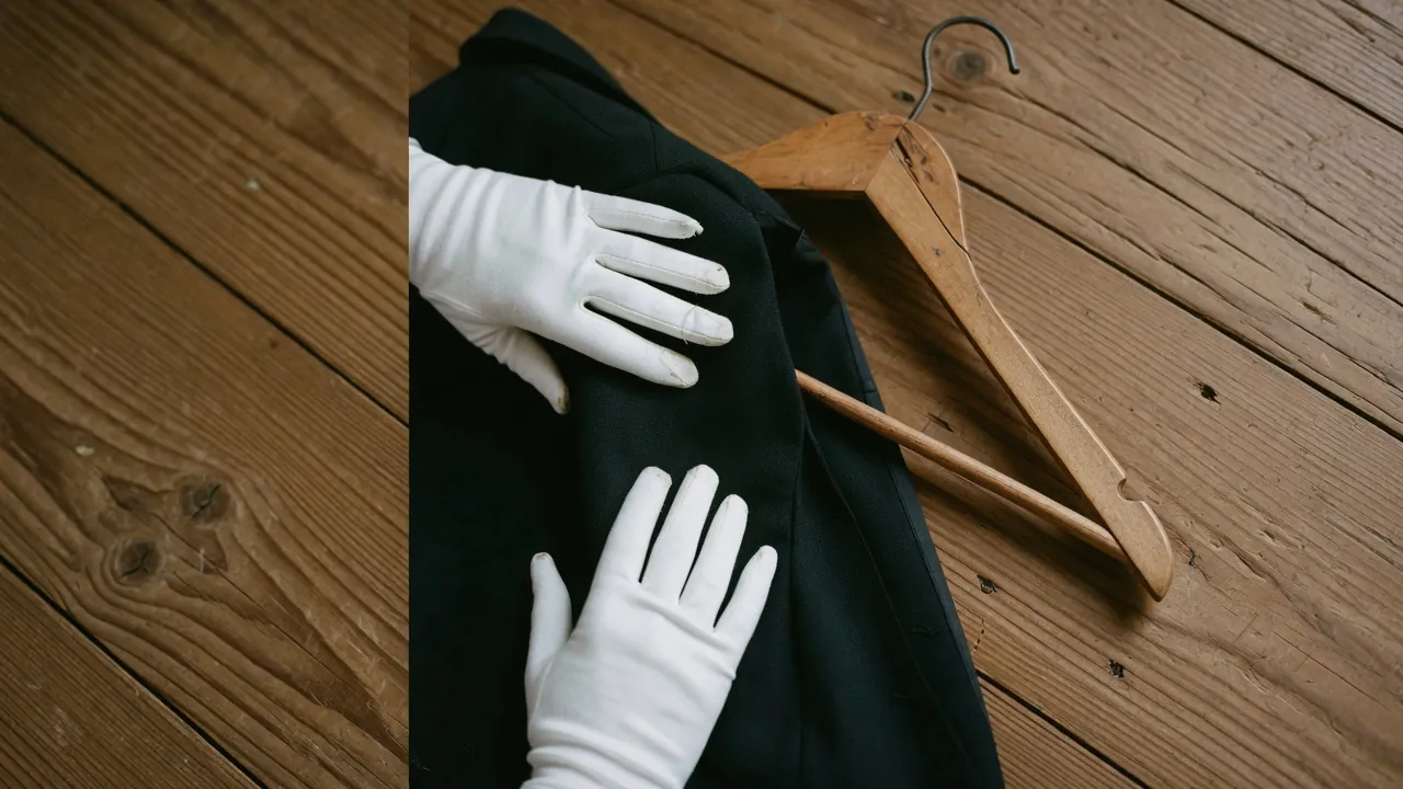 Footman service. A refined butler supporting guests and parties