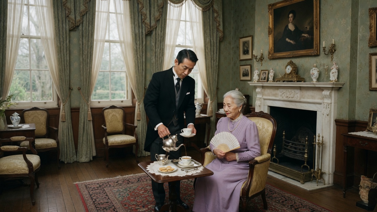 Professional Butler field training, an independent butler delivering high-quality hospitality service