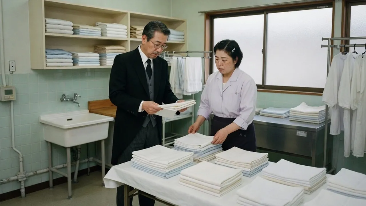 邸宅管理の専門サービス。執事が住環境を整え、調度品や設備を管理する様子