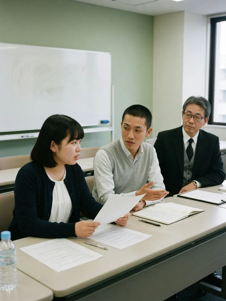 対話を通じてコミュニケーション技術を磨く受講者の様子