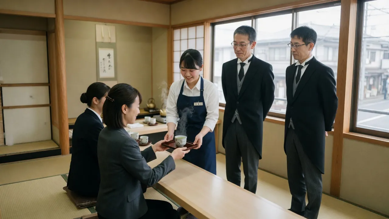 Participants delivering elevated hospitality after the training