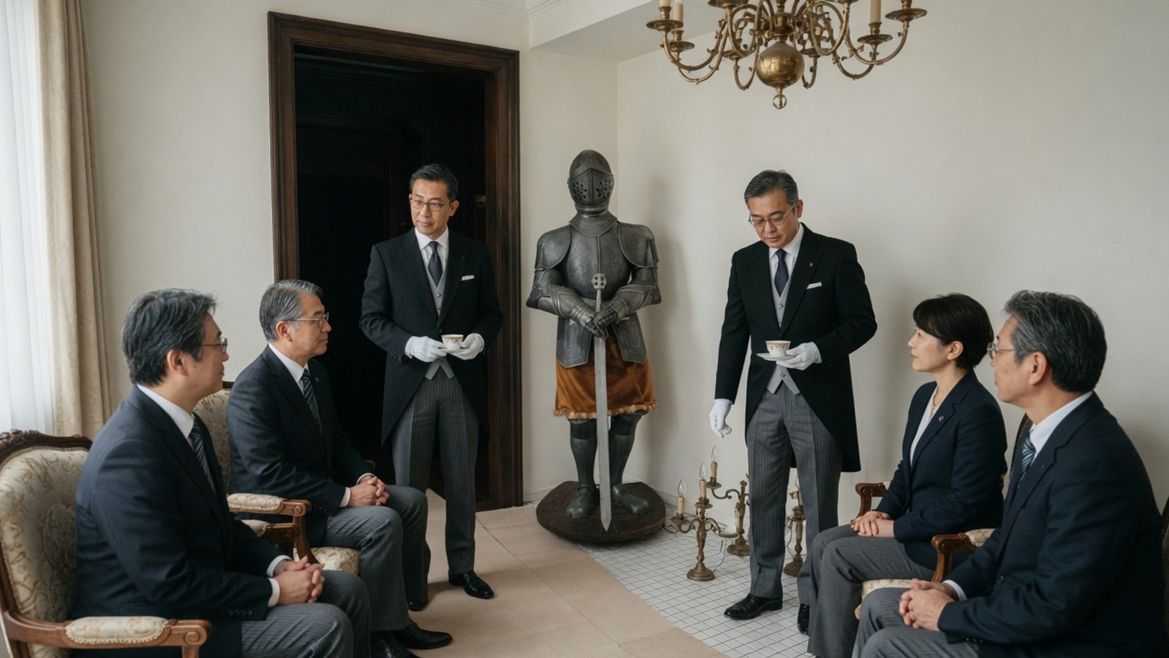 役割の境界を共有する協会内の打ち合わせ