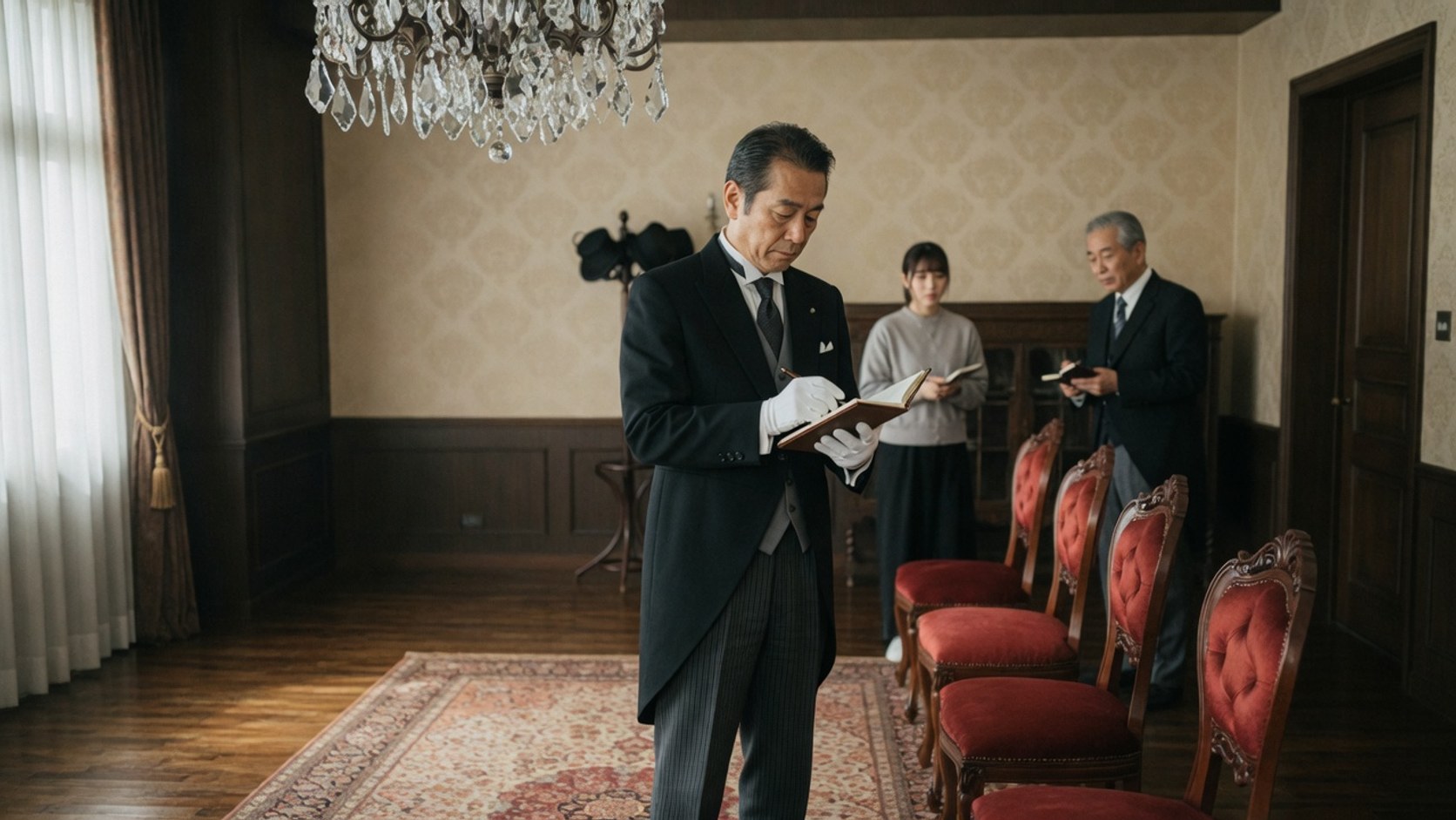 複数の依頼のなかで優先順位を判断する実務中の執事