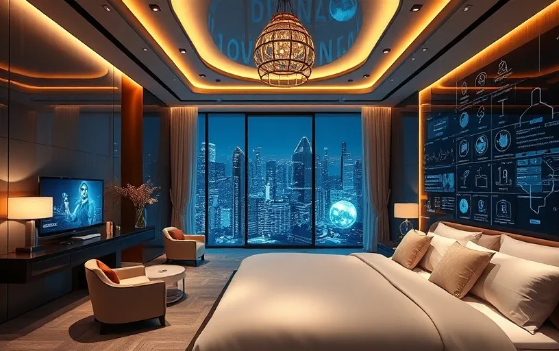 Related article: smart hotel room illustrating AI hospitality transformation