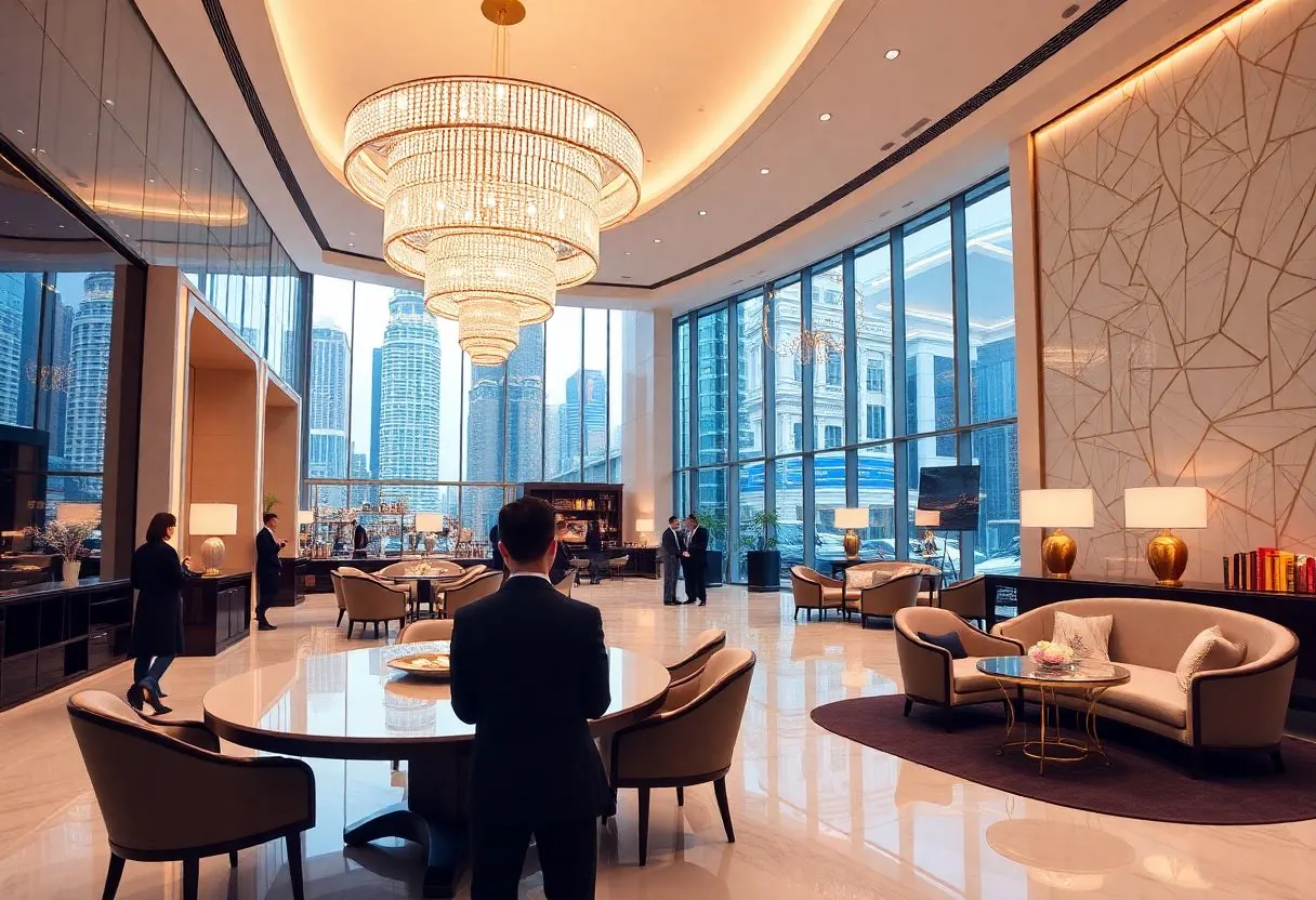 Related article: luxury hotel lobby in China showing demand for butler services