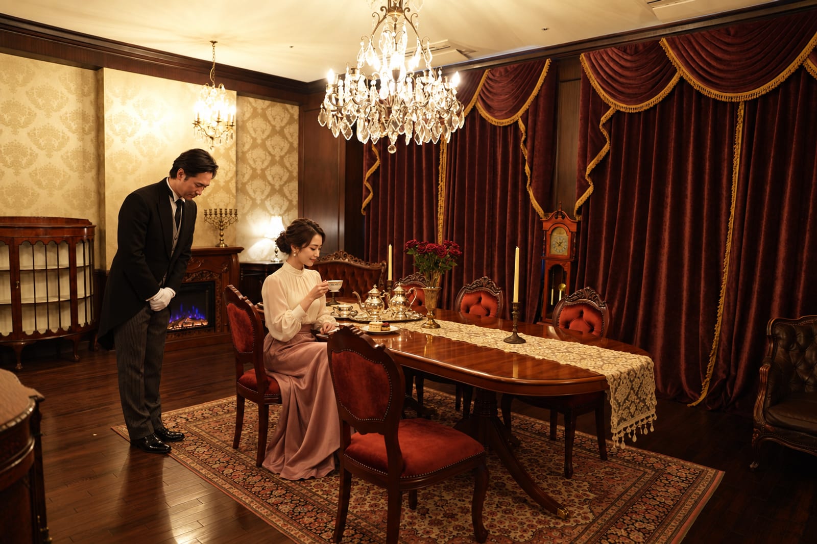 Queen's Butler 正餐の間の全景